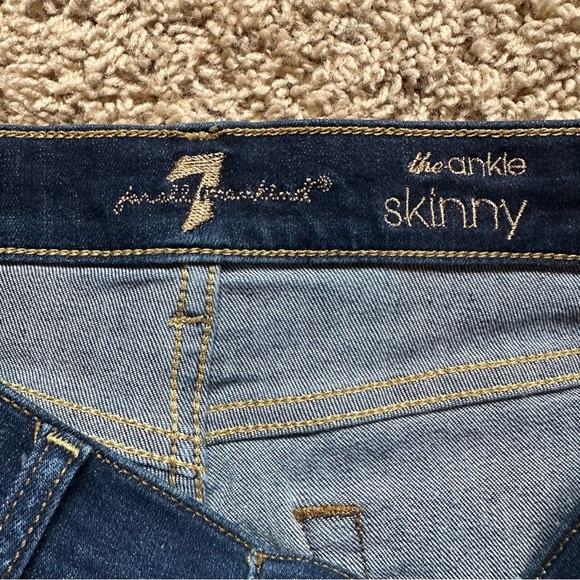 7 For All Mankind the ankle skinny jeans - Picture 4 of 7